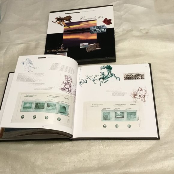 Canada 95 - The Collection of 1995 stamps hardback book w/ dust cover - Picture 6 of 14